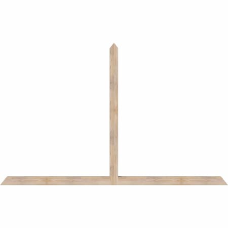 Ekena Millwork Portland Smooth Timber Gable Bracket, Douglas Fir, 96"W x 60"H x 3 1/2"D x 3 1/2"F, 15/12 Pitch GBW096X60X0404POR00SDF